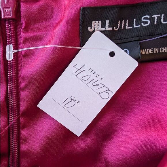 NWT Anthropologie Jill‎ Stuart Fuchsia Rasa Halter Maxi Dress Size 10 Black Tie - Picture 7 of 7